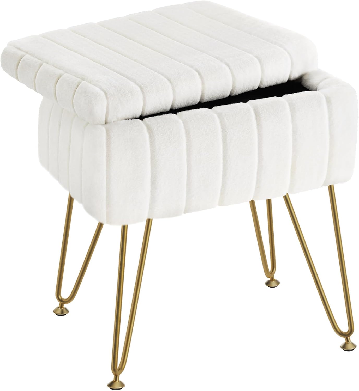 Vanity stool with storage